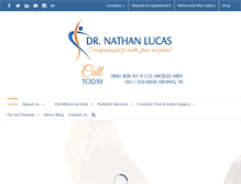 Tablet Screenshot of drnathanlucas.com